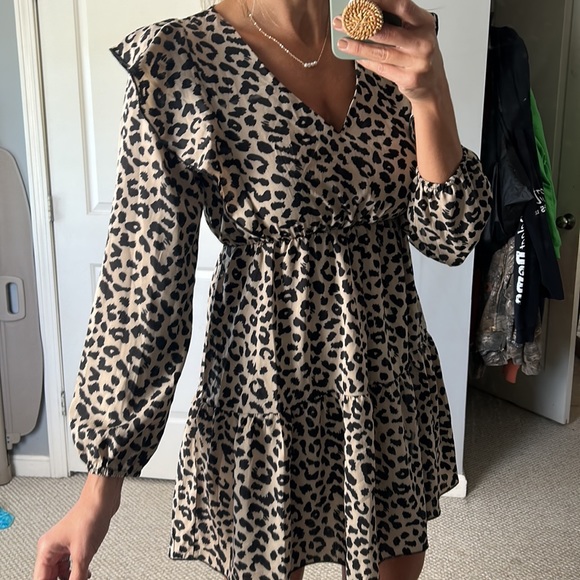 Leopard Print Dress - Picture 2 of 5